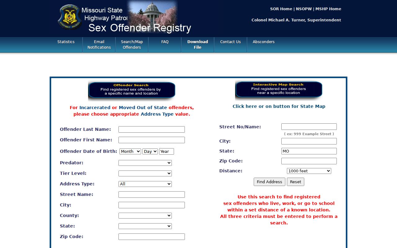 Carter County sex offender registry search controls