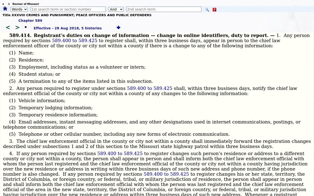 Carter County sex offender verification frequency statute