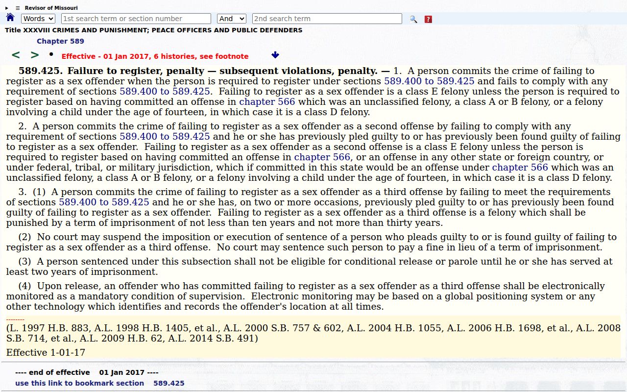 Carter County sex offender registry enforcement law