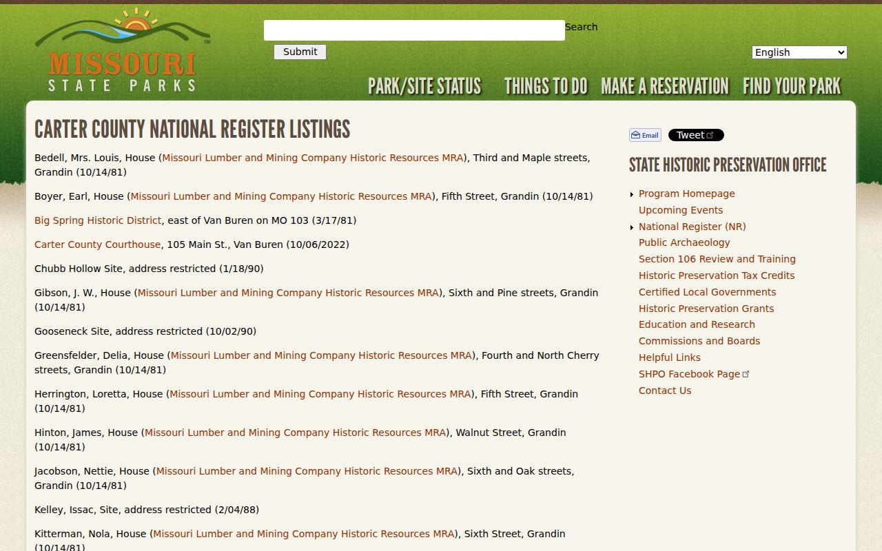 Grandin criminal history and historic property records
