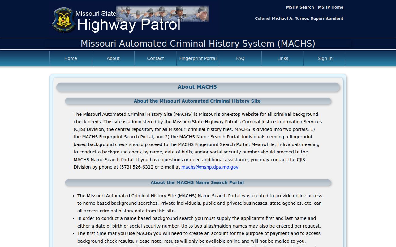 Carter County criminal record MACHS guidance